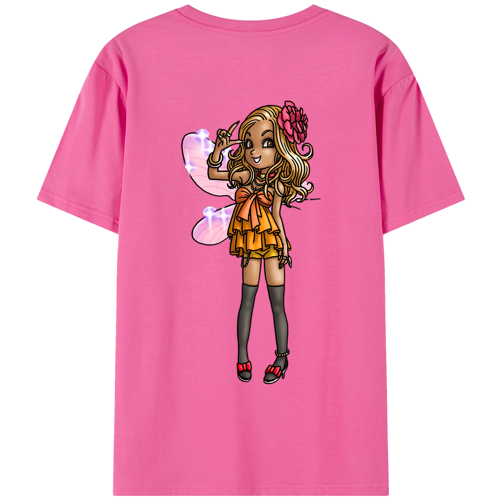 （画像用） ドラゴンクエスト Doragon Kuesuto Dragon Quest レディース半袖Tシャツ(バックプリント)
